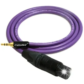 kabel-przewod-mini-jack-35mm-do-xlr-3pin-melodika-mdmjx15-purple-rain-15m