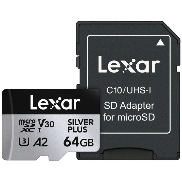 karta-microsd-lexar-silver-plus-64-gb-pojemnosc-64-gb
