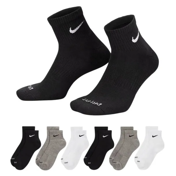 NIKE SKARPETY sportowe UNISEX MIX KOLOR 6 PAK SX6899 965 R. 38-42