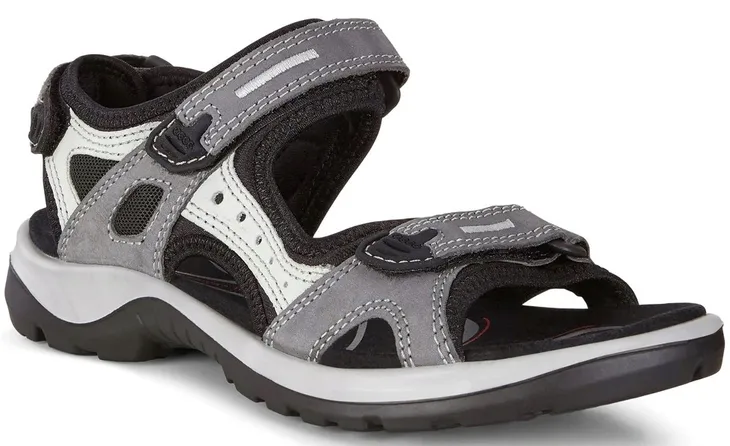 39 BUTY SANDAŁY DAMSKIE ECCO SKÓRA SZARE 069563 02244