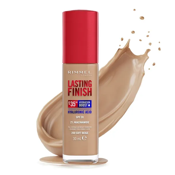 Rimmel Lasting Finish 35HR Nawilżający Podkład Do Twarzy 200 Soft Beige