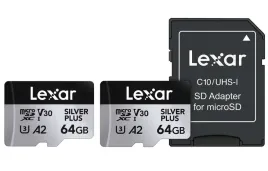 2x-karta-pamieci-microsdxc-lexar-silver-plus-64-gb-uhs-i-u3-v30-a2