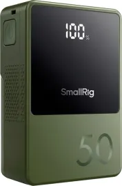 smallrig-4872-v-mount-mini-akumulator-vb50-d-tap-usb-a-usb-c-zielony