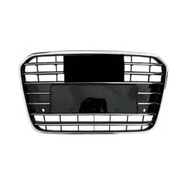 audi-a6-c7-lift-2014-2018-atrapa-grill-przednia-chrom-nowa-czujniki-pdc-now