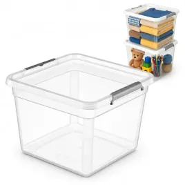 pojemnik-32l-pudelko-z-pokrywa-organizer-przezroczysty-zamykany-plastikowy