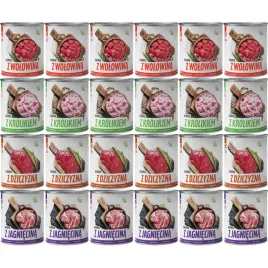 mokra-karma-dla-psa-tuftuf-puszka-mielonka-mix-smakow-zestaw-24x800g