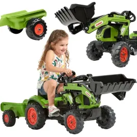 falk-traktor-na-pedaly-z-ladowarka-i-przyczepa-claas-2-5-lat