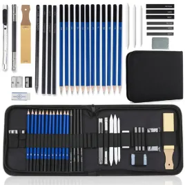 profesjonalny-zestaw-do-szkicowania-rysowania-32w1-olowki-wegiel-w-etui