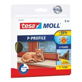 tesa-uszczelka-do-drzwi-i-okien-p-profil-brazowa-6m-05390