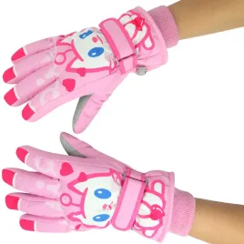 rekawiczki-dzieciece-zimowe-cieple-pieciopalczaste-rozowe