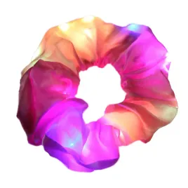 gumka-frotka-do-wlosow-scrunchie-elastyczna-swiecaca-led-rozowa-na-baterie