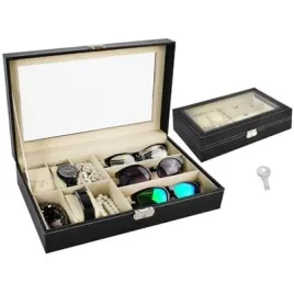 organizer-na-zegarki-i-okulary-czarny-zamykany