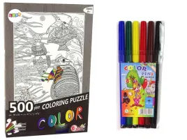 puzzle-do-kolorowania-500-elementow-ryby-ocean-lean-toys-prezent-edukacyjny