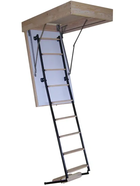 SCHODY STRYCHOWE (WŁAZ NA STRYCH) DREWNIANO-METALOWE TERMO 0.48U 80x80 cm