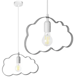 lampa-sufitowa-wiszaca-chmurka-szara-dla-dzieci-e27