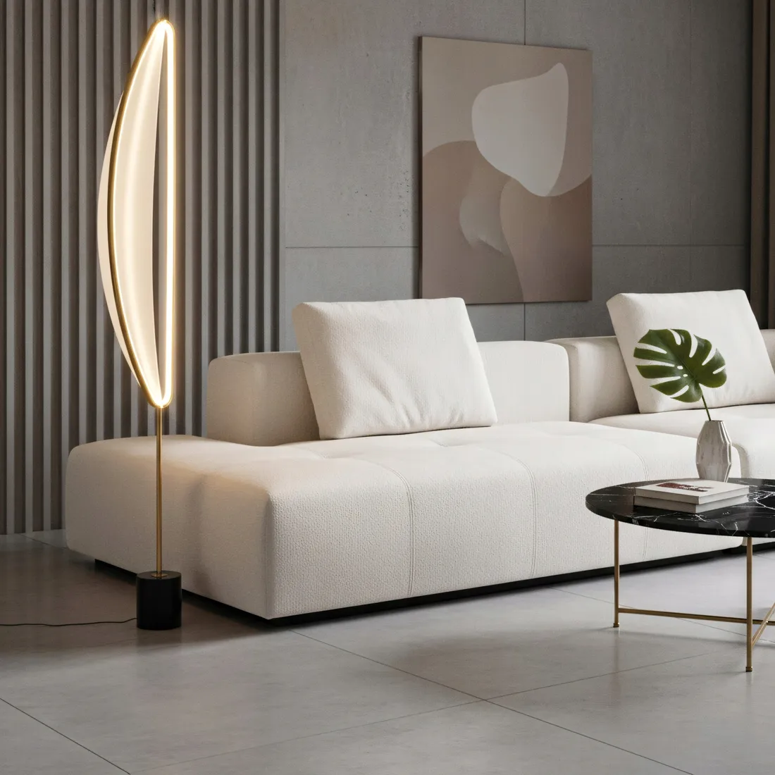 toolight-lampa-podlogowa-led-g126-f-gold