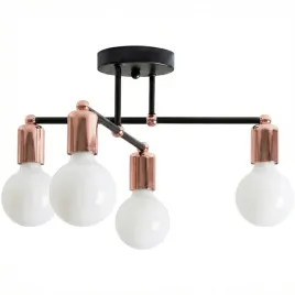 lampa-sufitowa-wiszaca-rose-gold-poczworna-do-sypialni