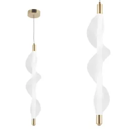 lampa-sufitowa-wiszaca-led-biala-zlota-pojedyncza-spirala-do-sypialni