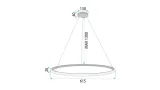 toolight-lampa-lhj005-cp-60cm-brush-gold-srednica-szerokosc-klosza-60-cm