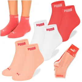 puma-skarpety-zakostki-peach-coral-bawelna-3-pary-rozmiar-35-38