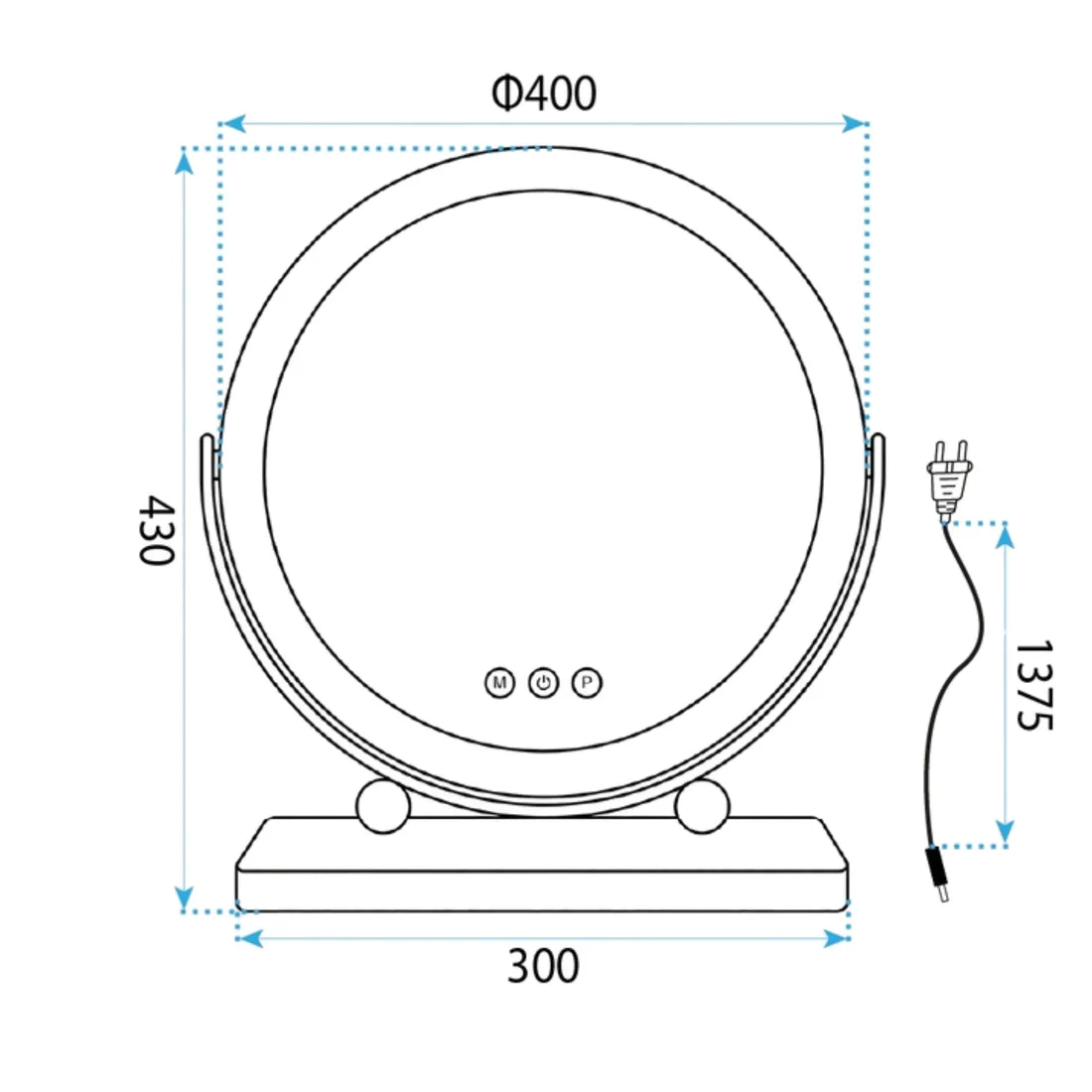 rea-lustro-led-make-up-white-40-cm-stan-nowy