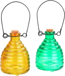 maximex-pulapka-wodna-na-osy-szklana-zielona-i-zolta-9x9x14-cm