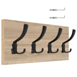 wieszak-scienny-panelowy-4-mocne-duze-czarne-haki-loft-45x18cm-dab-sonoma