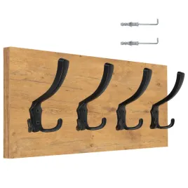 wieszak-scienny-panelowy-4-mocne-duze-czarne-haki-loft-45x18cm-dab-lancelot