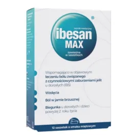 ibesan-max-na-biegunke-i-wzdecia-12-saszetek-smak-mietowy
