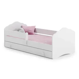 lozko-dzieciece-160x80-tapczan-jednoosobowy-bialy-barierka-szuflada-fala