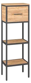 polslupek-z-szuflada-i-polkami-astor-modus-40-cm-czarny-dab-country