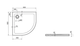 brodzik-polimat-standard-polokragly-90-x-90-cm