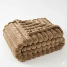 gruby-miekki-koc-z-mikrofibry-160x200-cotton-world-jasnobrazowy