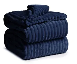 gruby-miekki-koc-z-mikrofibry-160x200-cotton-world-granatowy