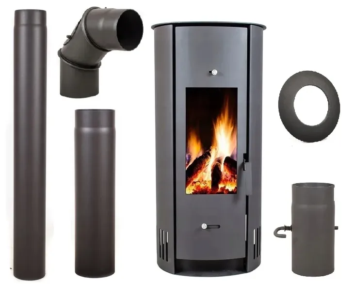 PIEC PIECYK KOMINEK ECO STALOWY KOZA ARIEL 6KW + AKCESORIA KOMINKOWE ZESTAW