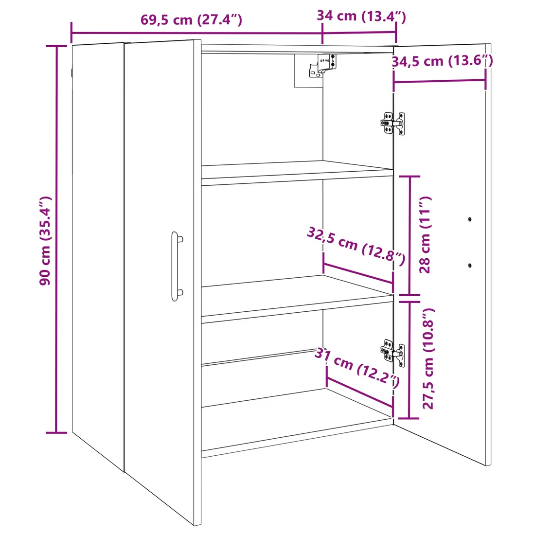 szafka-scienna-czarny-dab-695-x-34-x-90-cm