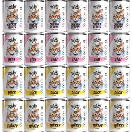 mokra-karma-dla-kota-tuftuf-puszka-mielonka-mix-smakow-zestaw-24x400g