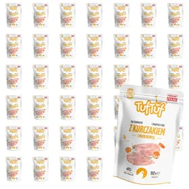 mokra-karma-dla-psa-tuftuf-saszetka-mielonka-kurczak-marchewka-40x100g