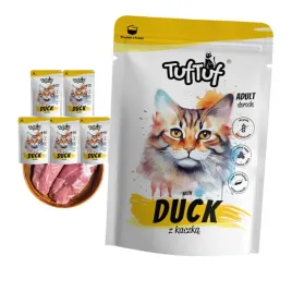 mokra-karma-dla-kota-tuftuf-saszetka-mielonka-z-kaczka-zestaw-6x100g