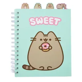 pusheen-notes-na-spirali-a5-80-kartek-notatnik-4-zakladki-turkusowy