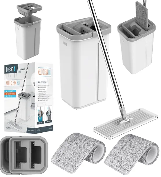 wiadro-i-mop-plaski-teesa-33-cm-model-new-clean-typ-plaski