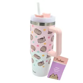 pusheen-kubek-termiczny-ze-slomka-900ml-rozowo-bialy