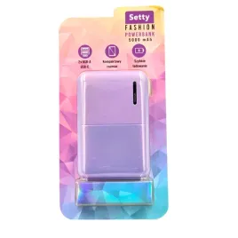 powerbank-5000mah-2xusb-a-usb-c-fioletowy-perlowy-setty-fashion