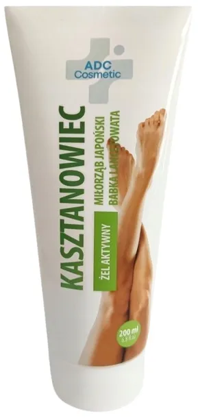 Aktywny żel z kasztanowca 200 ml miłorząb, babka lancetowata