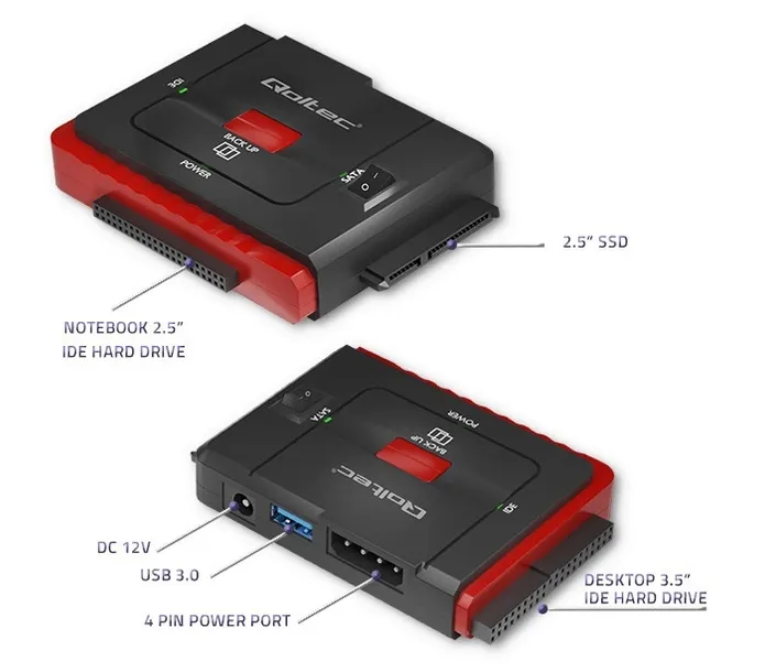 adapter-ide-sata-qoltec-50645-waga-z-opakowaniem-0-22-kg-marka-qoltec