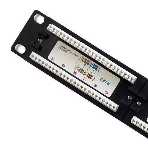 qoltec-patch-panel-rack-24-porty-kat-6-utp-czarny-certyfikat-ce
