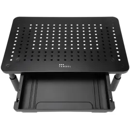 podstawka-pod-monitor-tamdel-metalowa-z-szuflada-regulowana-wysokosc-czarna