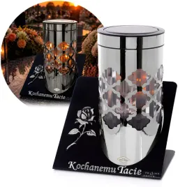 znicz-solarny-led-dla-taty-z-dedykacja-srebrny-roza-elegancki