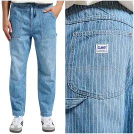 lee-drawstring-carpenter-workwear-luzne-spodnie-letnie-jeansowe-w-paski-xs