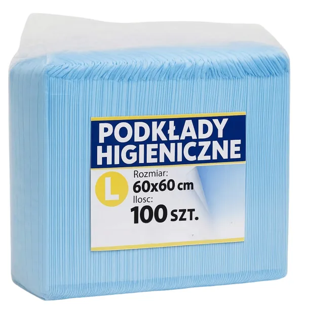 PODKŁADY HIGIENICZNE DLA PSÓW PSA MATY JEDNORAZOWE 60x60 100 SZT